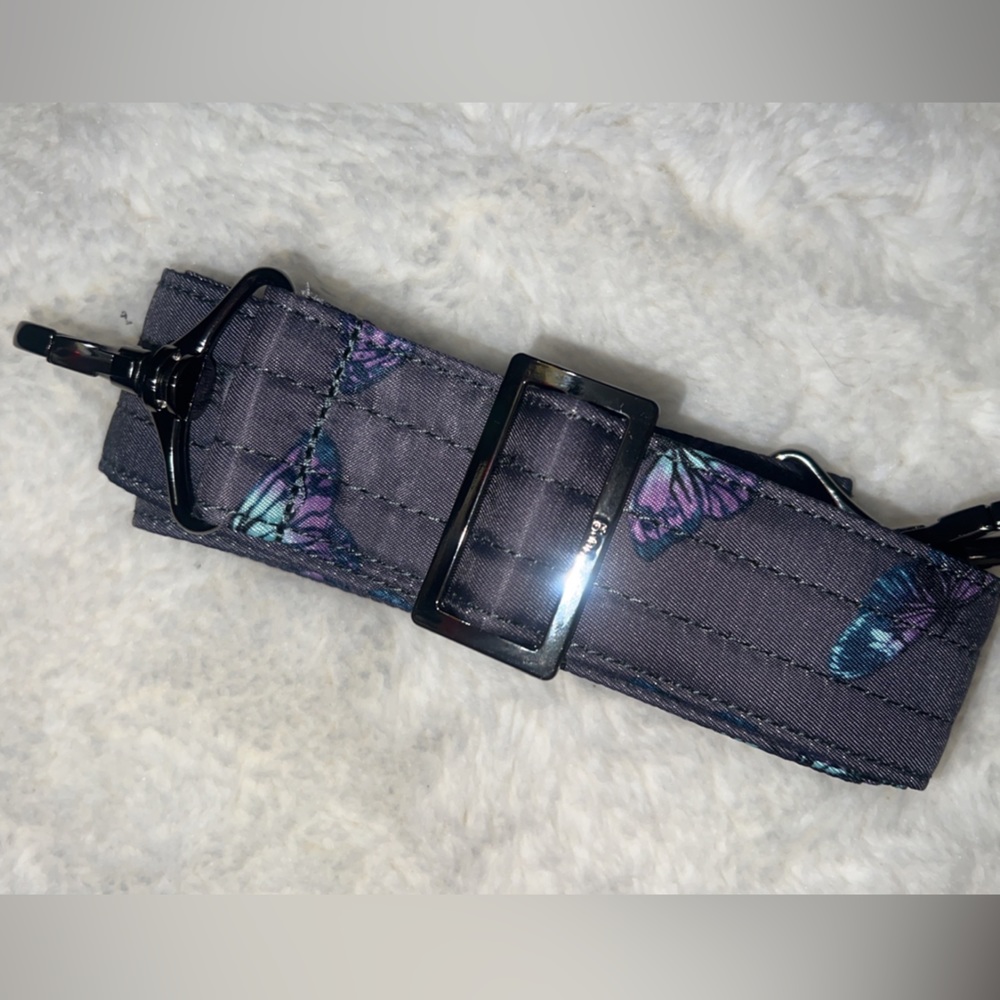 Butterfly Grey Adjustable Bag Straps - 1.5"